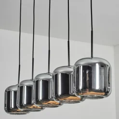 hofstein Lauden Suspension Noir, 5 lumières