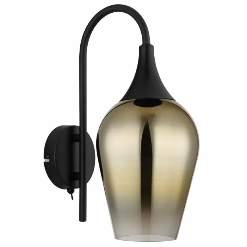Luminaires Globo Lighting Lavus Applique murale Noir, 1 lumière