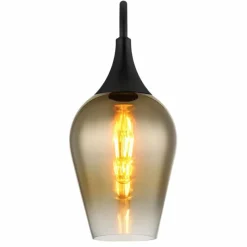 Luminaires Globo Lighting Lavus Applique murale Noir, 1 lumière