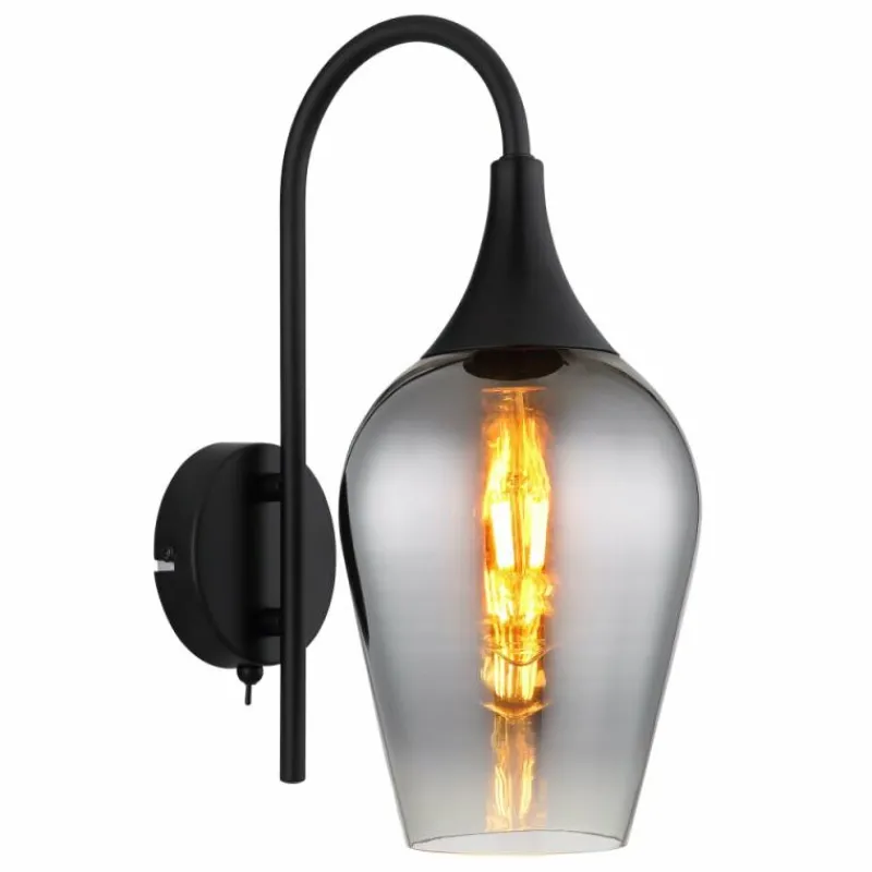 Luminaires Globo Lighting Lavus Applique murale Noir, 1 lumière