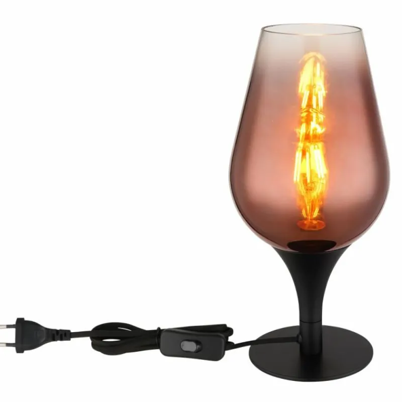 Luminaires Globo Lighting Lavus Lampe à poser Noir, 1 lumière