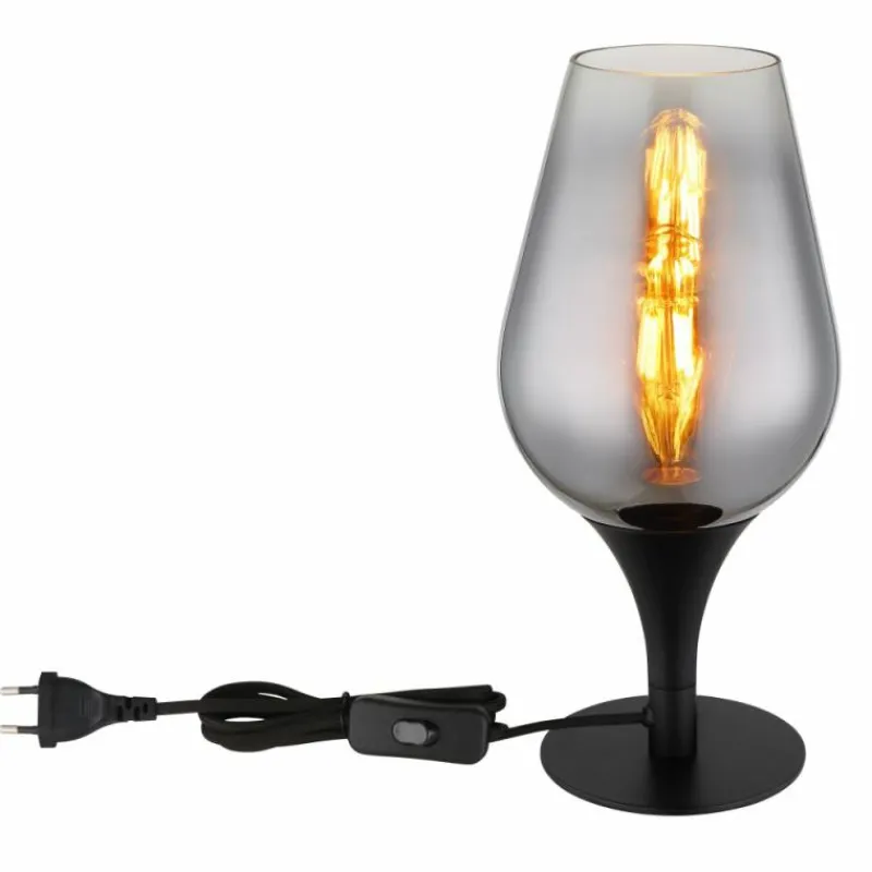 Luminaires Globo Lighting Lavus Lampe à poser Noir, 1 lumière