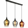 Luminaires Globo Lighting Lavus Suspension Noir, 3 lumières