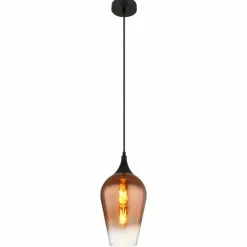 Luminaires Globo Lighting Lavus Suspension Noir, 1 lumière