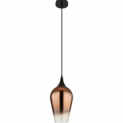 Luminaires Globo Lighting Lavus Suspension Noir, 1 lumière