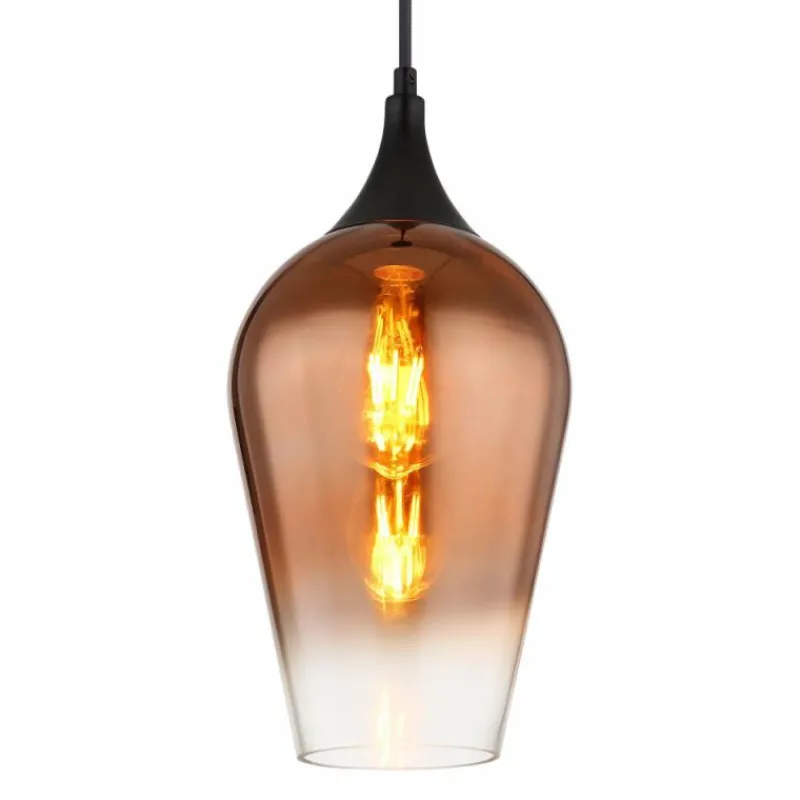 Luminaires Globo Lighting Lavus Suspension Noir, 1 lumière