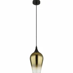 Luminaires Globo Lighting Lavus Suspension Noir, 1 lumière