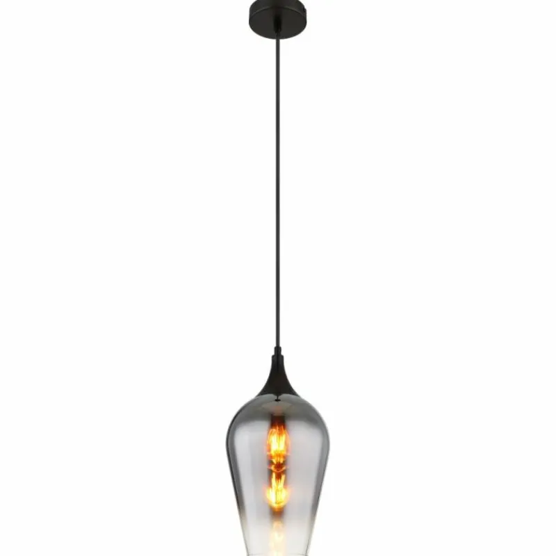 Luminaires Globo Lighting Lavus Suspension Noir, 1 lumière