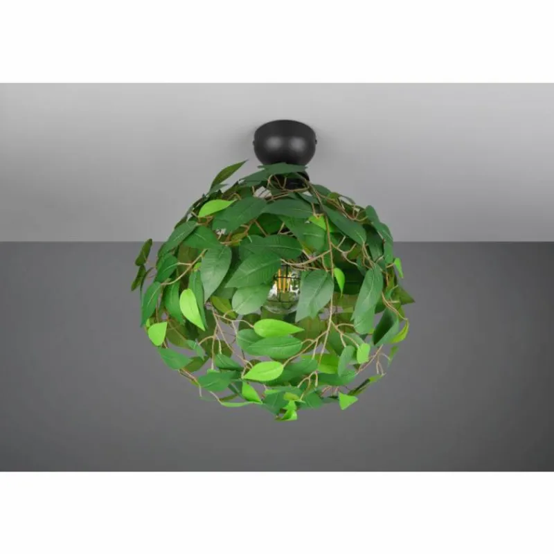 Luminaires Reality Leavy Plafonnier Noir, 1 lumière* Plafonniers