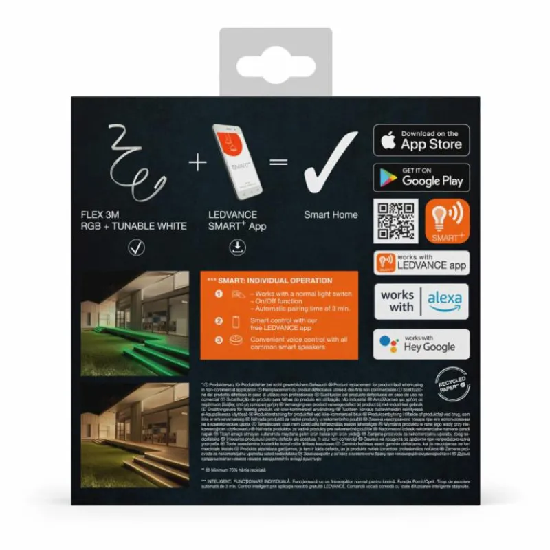 Luminaires Ledvance LED Bande LED LED Blanc, 1 lumière, Changeur de couleurs