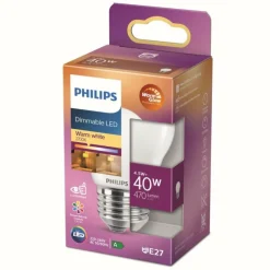 Luminaires Philips LED E14 40 Watt 2700-2200 Kelvin 470 Lumen Philips