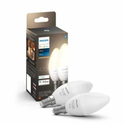 Luminaires Philips LED E14 5,5 Watt 2700 Kelvin 470 Lumen Philips Hue White