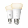 Luminaires Philips LED E27 9 Watt 2700 Kelvin 800 Lumen Philips Hue White