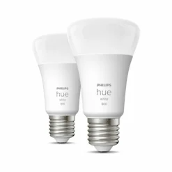 Luminaires Philips LED E27 9 Watt 2700 Kelvin 800 Lumen Philips Hue White