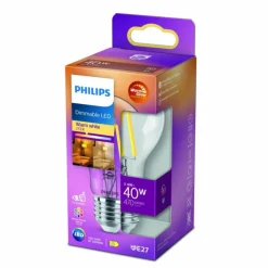 Luminaires Philips LED E27 3,5 Watt 2200-2700 Kelvin 475 Lumen Philips