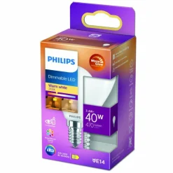 Luminaires Philips LED E14 3,4 Watt 2200-2700 Kelvin 475 Lumen Philips