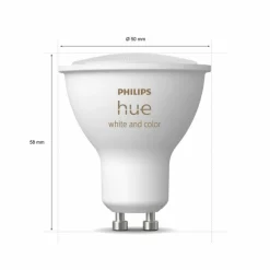 Luminaires Philips LED GU10 4,3 Watt 2000 - 6500 Kelvin 230 Lumen Philips Hue White & Color Ambiance