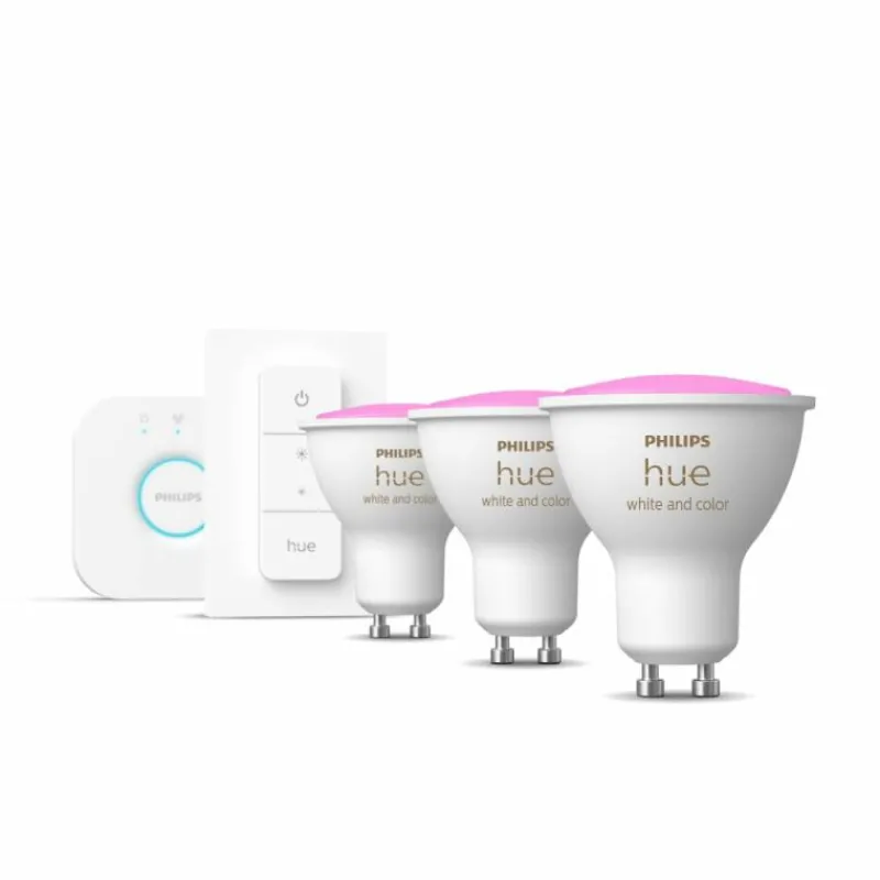 Luminaires Philips LED GU10 4,3 Watt 2000 - 6500 Kelvin 230 Lumen Philips Hue White & Color Ambiance