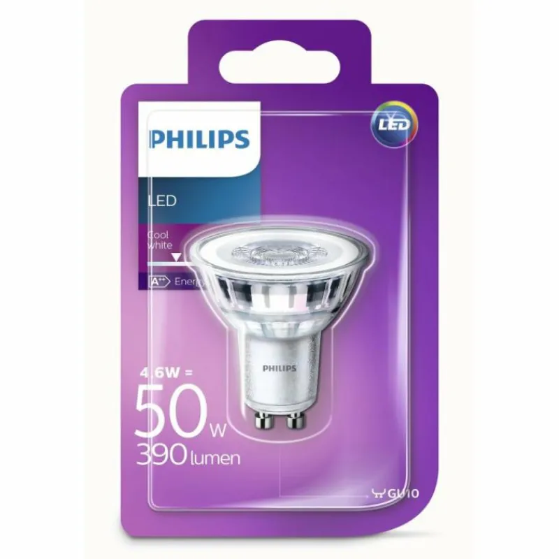 Luminaires Philips LED GU10 4,6 Watt 4000 Kelvin 390 Lumen Philips