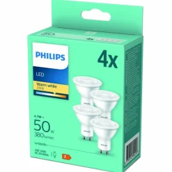 Luminaires Philips LED GU10 4,7 Watt 2700 Kelvin 345 Lumen Philips