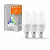 Luminaires Ledvance LEDVANCE SMART+ WiFi Lot de 3 LED E14 4,9 watt 2700-6500 kelvin 470 lumen