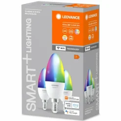 Luminaires Ledvance LEDVANCE SMART+ WiFi Lot de 3 LED E14 4,9 watt 2700-6500 kelvin 470 lumen
