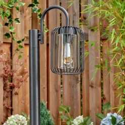 hofstein Lejonbacken Luminaire extérieur, Eclairage de chemin Noir, 1 lumière