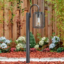 hofstein Lejonbacken Luminaire extérieur, Eclairage de chemin Noir, 1 lumière