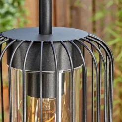 hofstein Lejonbacken Luminaire extérieur, Réverbère, Eclairage de chemin Noir, 3 lumières