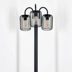 hofstein Lejonbacken Luminaire extérieur, Réverbère, Eclairage de chemin Noir, 3 lumières