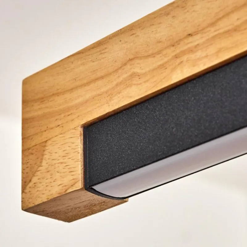 Luminaires Scandinaves-hofstein Lemene Suspension LED Écru, Noir, 1 lumière