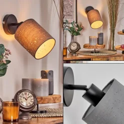 Lampes En Tissu-Briloner Lendemarke Applique murale, Spot mural Noir, 1 lumière