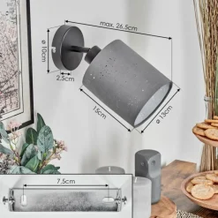 Lampes En Tissu-Briloner Lendemarke Applique murale, Spot mural Noir, 1 lumière