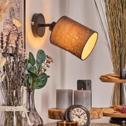 Lampes En Tissu-Briloner Lendemarke Applique murale, Spot mural Noir, 1 lumière