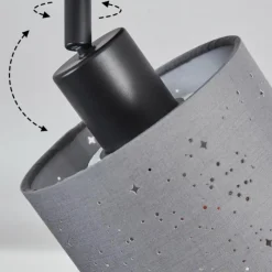 Lampes En Tissu-hofstein Lendemarke Plafonnier, Spot de plafond Noir, 1 lumière
