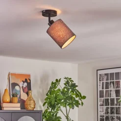 Lampes En Tissu-hofstein Lendemarke Plafonnier, Spot de plafond Noir, 1 lumière