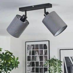 Lampes En Tissu-hofstein Lendemarke Plafonnier, Spot de plafond Noir, 2 lumières