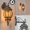 Luminaires Rustiques-hofstein Lentua Lampe murale d´extérieur, Applique murale Noir, Argenté, 1 lumière