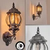 Luminaires Rustiques-hofstein Lentua Lampe murale d´extérieur, Applique murale Noir, Argenté, 1 lumière