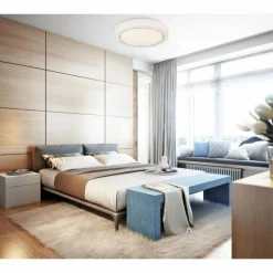 Luminaires Globo Lighting Liami Plafonnier LED Blanc, 1 lumière* Éclairage Led