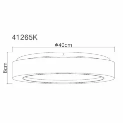 Luminaires Globo Lighting Liami Plafonnier LED Blanc, 1 lumière* Éclairage Led