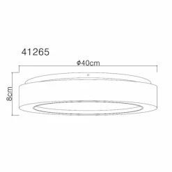 Luminaires Globo Lighting Liami Plafonnier LED Blanc, 1 lumière* Éclairage Led