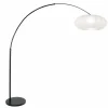 Lampes En Tissu-Luminaires Steinhauer Light Lampadaire Noir, 1 lumière