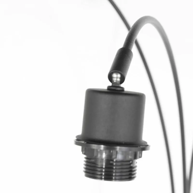 Lampes En Tissu-Luminaires Steinhauer Light Lampadaire Noir, 3 lumières