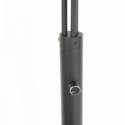 Lampes En Tissu-Luminaires Steinhauer Light Lampadaire Noir, 3 lumières