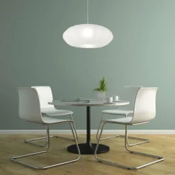 Lampes En Tissu-Luminaires Steinhauer Light Suspension Acier brossé, 1 lumière