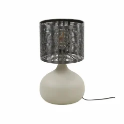 hofstein Lilleballe Lampe à poser Crème, Gris, 1 lumière* Lampes À Poser