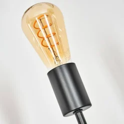 hofstein Limmingen Lampadaire Bois clair, Noir, 4 lumières