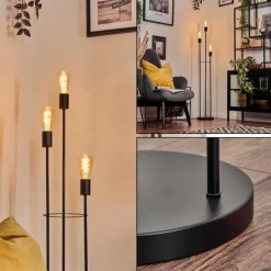 hofstein Limmingen Lampadaire Noir, 3 lumières