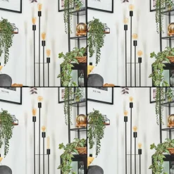 hofstein Limmingen Lampadaire Noir, 4 lumières